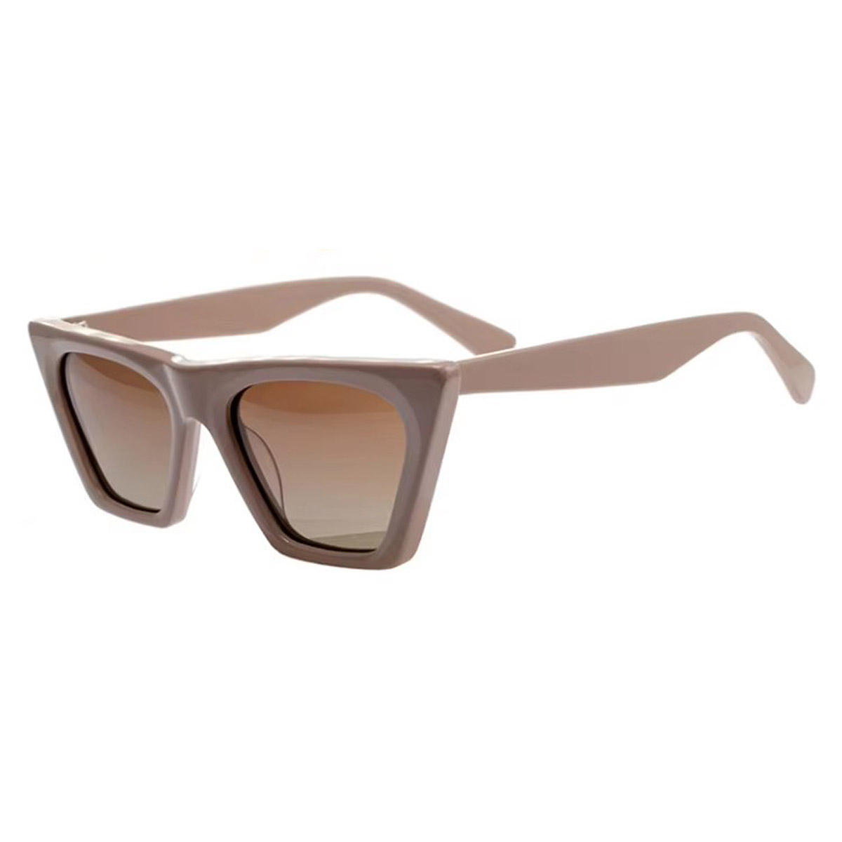 Óculos de sol em acetato com armação em acetato fosco e lentes em nylon Óculos de sol em acetato com armação em acetato fosco e lentes em nylon