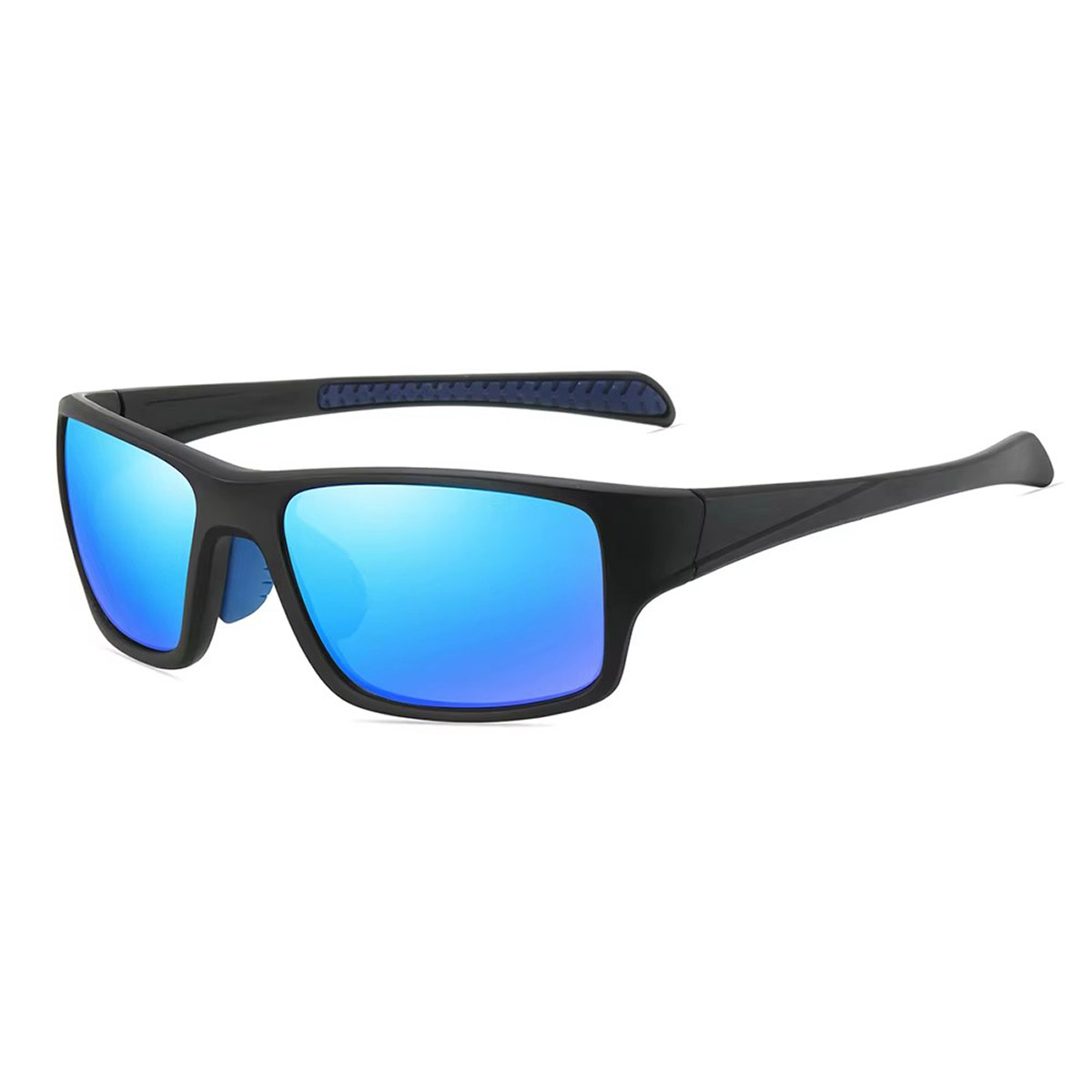 Óculos de sol polarizados antirreflexo para pesca com armação quadrada masculina