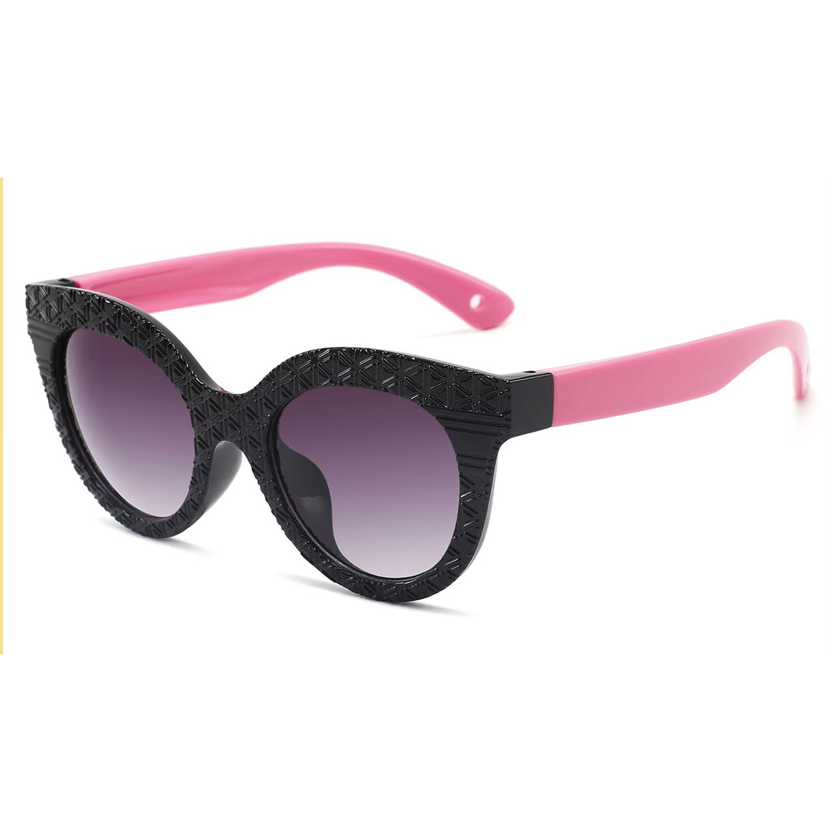 Óculos de sol infantis de armação redonda anti-UV polarizados de nylon e moda Óculos de sol infantis de armação redonda anti-UV polarizados de nylon e moda
