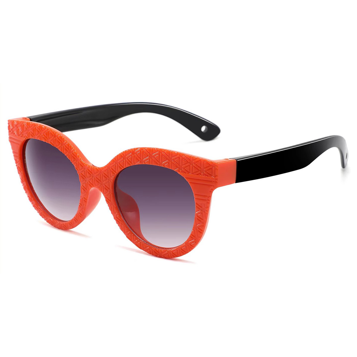 Óculos de sol infantis de armação redonda anti-UV polarizados de nylon e moda Óculos de sol infantis de armação redonda anti-UV polarizados de nylon e moda
