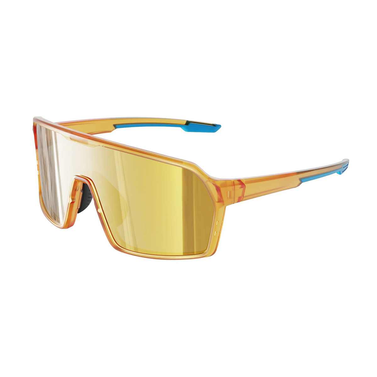Óculos de sol coloridos para ciclismo esportivo ao ar livre de meia armação TR90