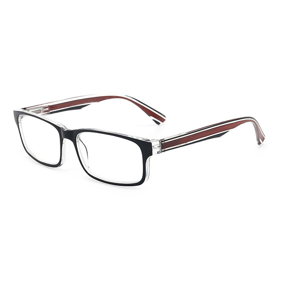 Óculos de leitura com dobradiças elásticas quadradas ultraleves TR90 masculino Óculos de leitura com dobradiças elásticas quadradas ultraleves TR90 masculino
