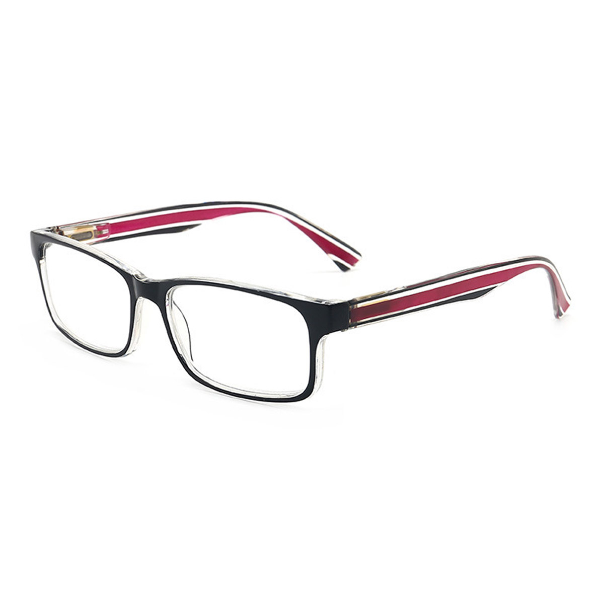 Óculos de leitura com dobradiças elásticas quadradas ultraleves TR90 masculino